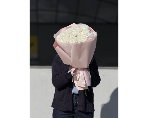 Монобукет из хризантем