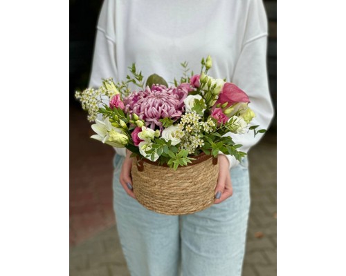 Цветочная корзина №14