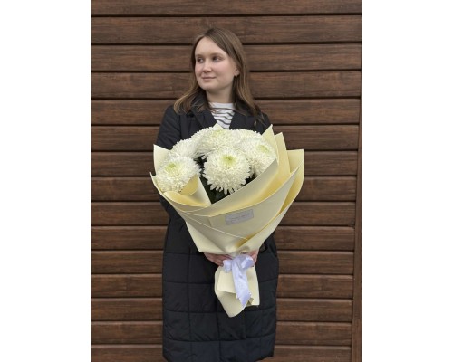 Монобукет из хризантем