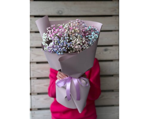 Монобукет из гипсофилы 